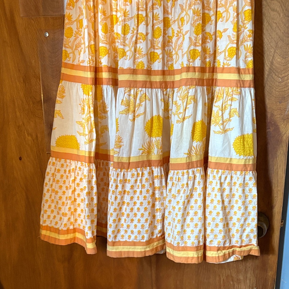 Chelsea and Theodore Sleeveless Tiered Mixed Print Maxi Dress - Picture 7 of 9